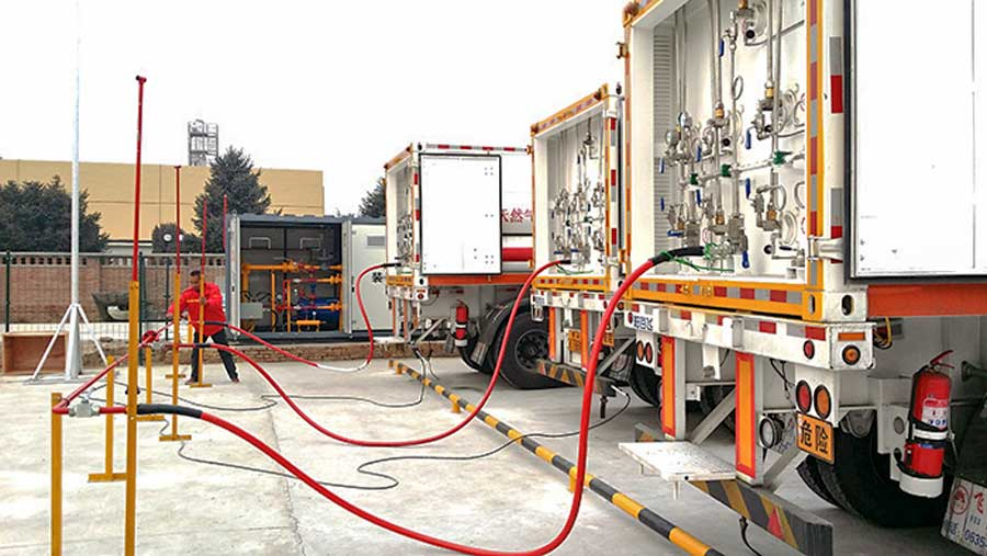 CNG運(yùn)輸車卸氣